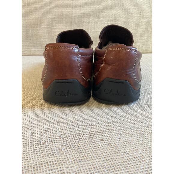 Cole Haan Nike Chestnut Brown Slip On Loafers Mens Size 11 W Style C08038 - Picture 7 of 9